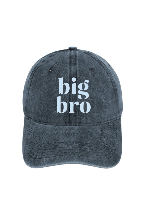 Big Bro Navy Baseball Cap for Men Women, Adjustable Snapback Hats Cotton Hat