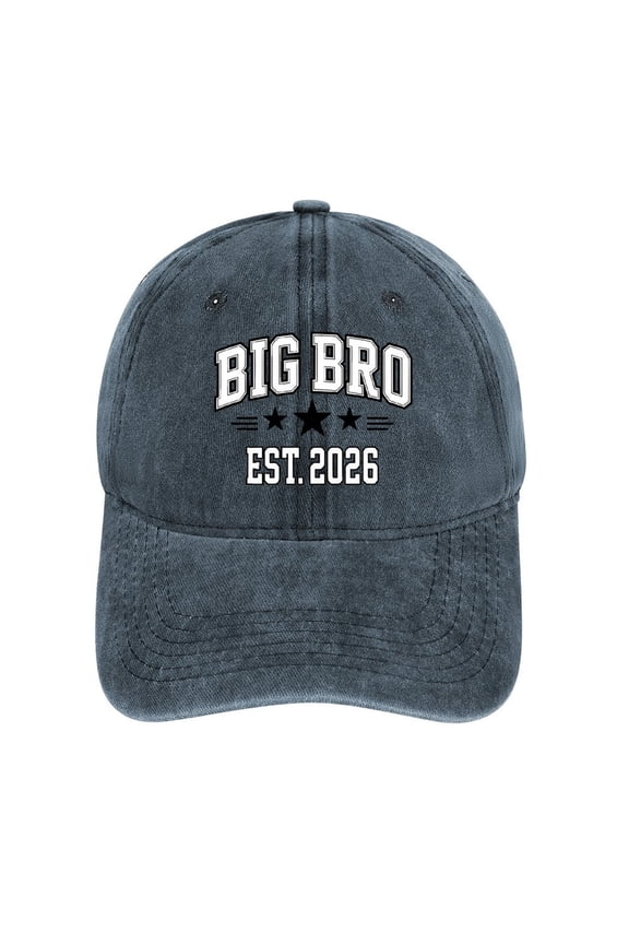 Big Bro Navy Baseball Cap for Men Women, Adjustable Snapback Hats Cotton Hat