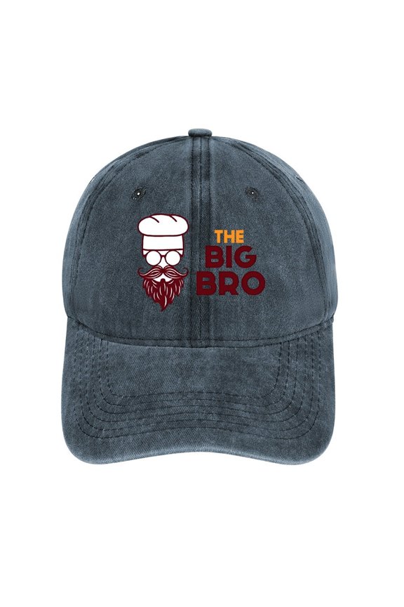 Big Bro Navy Baseball Cap for Men Women, Adjustable Snapback Hats Cotton Hat