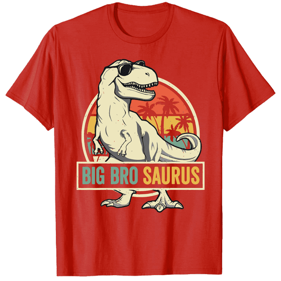 Big Bro Saurus Graphic T-Shirt for Boys T-Shirt Size 10-12