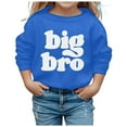 Big Bro Sweatshirt Children's Winter Fashion Solid Hoodless Hoodie Long Sleeved Casual And