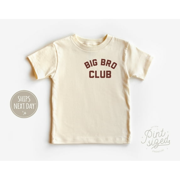 Big Bro Toddler Shirt, Big Bro Club Toddler Shirt, Cute Vintage Kids Shirt, Big Brother Toddler Tee TODDLER SHORT SLEEVE TEE BELLA CANVAS 3001T