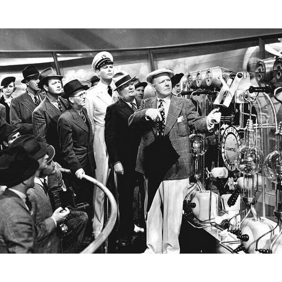 Big Broadcast of 1938 W.C. Fields in S.S. Gigantic engine room 8x10 inch photo