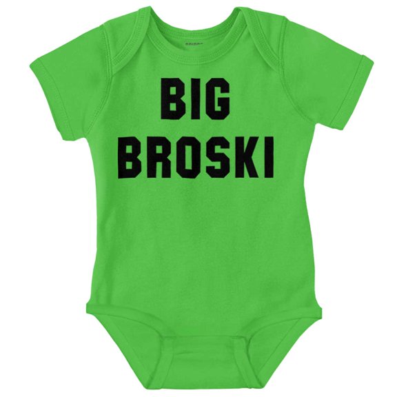 Big Broski Funny Older Brother Bodysuit Jumper Boys Infant Baby Brisco Brands 18M