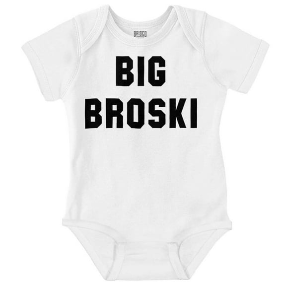 Big Broski Funny Older Brother Bodysuit Jumper Boys Infant Baby Brisco Brands 24M
