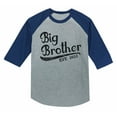 thumbnail image 1 of Big Brother 2022 Gift for Siblings Boys 3/4 Sleeve Baseball Jersey Toddler Shirt 4T Blue, 1 of 5
