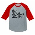 thumbnail image 1 of Big Brother 2022 Gift for Siblings Boys 3/4 Sleeve Baseball Jersey Toddler Shirt 4T Red, 1 of 5