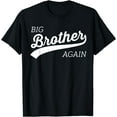 thumbnail image 1 of Big Brother Again Design for Boys with Arrow and Heart T-Shirt Black Small, 1 of 4