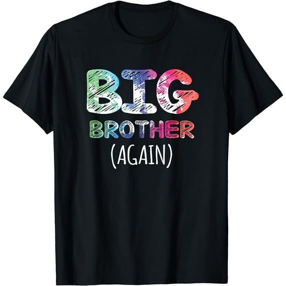 Big Brother Again Shirt Boys Kids Toddlers Big Brother T-Shirt