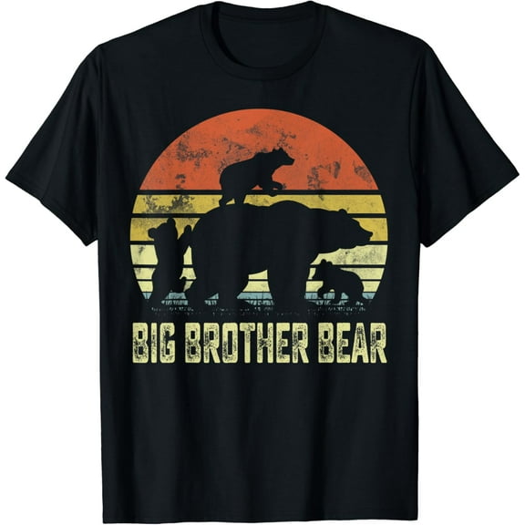 Big Brother Bear Matching Family Cub 3 Father'S Day T-Shirt Unisex S-5XL Hot Trending Shirt, Vintage Birthday Gift