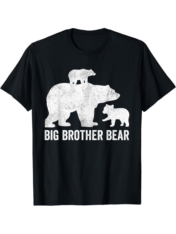 Big Brother Bear Two Cub Siblings Oldest Bro T-Shirt