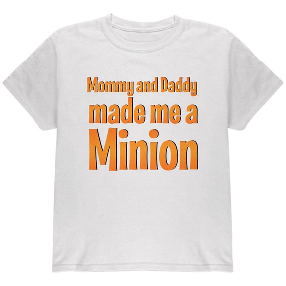 Big Brother Big Sister Made A Minon Youth T Shirt White YXL