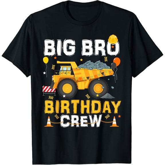 Big Brother Birthday Crew Matching Construction B-Day Boy, Birthday Gift