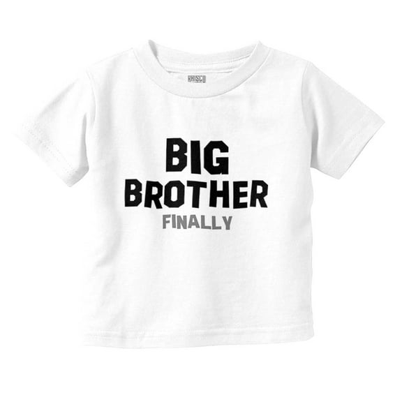 Big Brother Cute Baby Announcement Youth T Shirt Tee Boys Infant Toddler Brisco Brands 12M