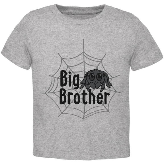 Big Brother Cute Spider Toddler T Shirt Heather 3T