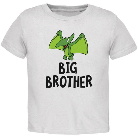 Big Brother Dino Dinosaur Pterodactyl Toddler T Shirt White Toddler Size 5/6