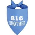 thumbnail image 1 of Big Brother Dog Bandana Blue Large 1PCS, Adjustable Triangle Scarf, Pregnancy Announecment, New Baby for Family., 1 of 6