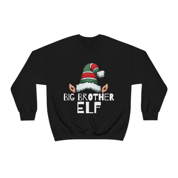Big Brother Elf Unisex Sweatshirt, S-2XL Christmas Elves Big Bro