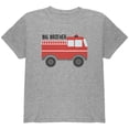 thumbnail image 1 of Big Brother Fire Truck Youth T Shirt Heather YMD, 1 of 1
