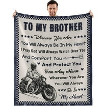 Big Brother Gift Blanket, Brother Gifts from Sister, Birthday Gifts for Brother to My Brother Gifts, Throw Blankets Gifts for Brother Graduation Birthday Christmas 50x60 Inches