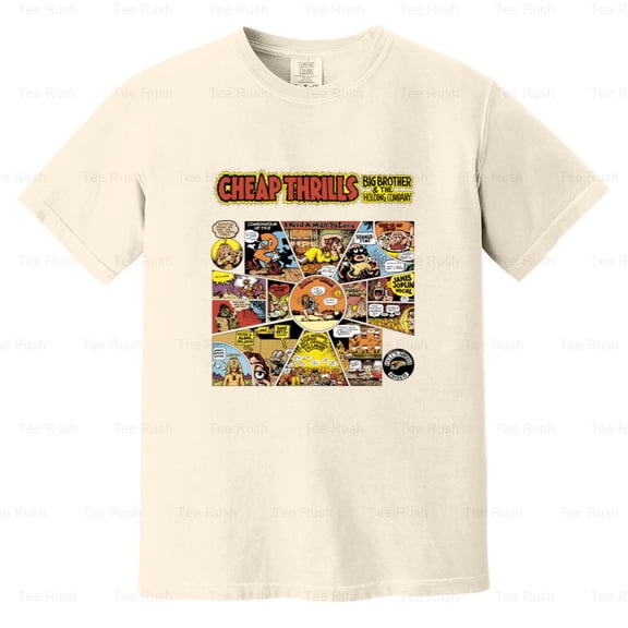 Big Brother Holding Company Cheap Thrills Album Rock Music Janis Joplin, Comfort Color T-Shirt Unisex, up to 4XL