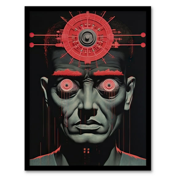 Big Brother Is Watching You George Orwell 1984 Artwork Framed Wall Art Print A4