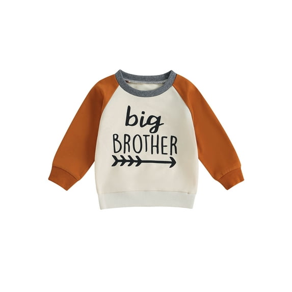 Big Brother Little Brother Matching Outfit Toddler Newborn Baby Boy Sweatshirts Long Sleeve Crewneck Pullover Tops Fall Clothes