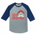 thumbnail image 1 of Big Brother Shirt Paw Patrol Marshall 3/4 Sleeve Baseball Jersey Toddler Shirt 3T Blue, 1 of 5