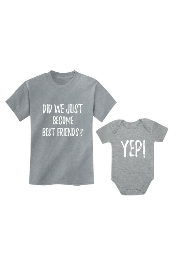 Big Brother/Sister Little Brother/Sister Set Gift For Siblings Baby & Toddler Child Gray 3T / Baby Gray 6M (3-6M)
