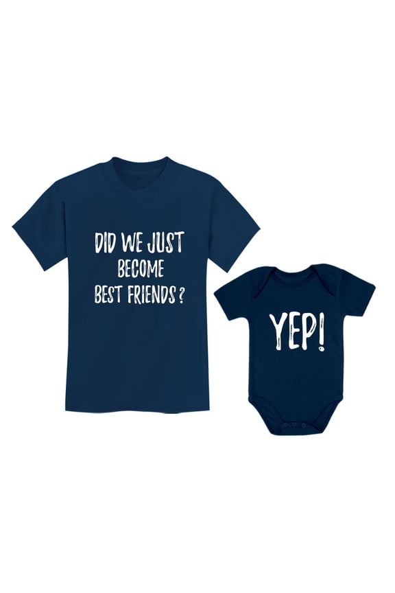 Big Brother/Sister Little Brother/Sister Set Gift For Siblings Baby & Toddler Child Navy 2T / Baby Navy NB (0-3M)