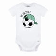 thumbnail image 1 of Big Brother Soccer Baby Bodysuit, Newborn Outfit, Baby Clothes, Gift&nbsp;for&nbsp;Children 6-9m White, 1 of 2