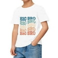 thumbnail image 1 of Big Brother T Shirt Casual Wordart Printed Short Sleeve Stylish Casual Outwear T Shirt Top Size 10 Y-11 Y, 1 of 4