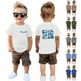 thumbnail image 1 of Big Brother T Shirt Toddler Baby Boy,Short Sleeve Big Brother Shirts Toddler Boys Cool Bro Club Chenille Gift Summer Baby Boy Tee Top Outfit White 1-2Y, 1 of 6