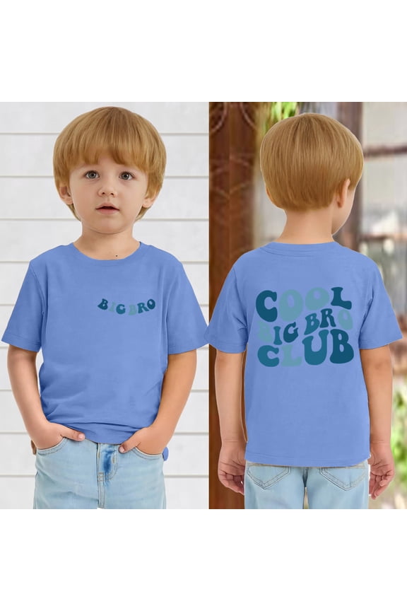 Big Brother T Shirt Toddler Baby Boy,Toddler Baby Boy Big Brother Shirts Cool Big Bro Club Announcement T-Shirt Summer Short Sleeve Tees Outfit Tops Light Blue 11-12Y