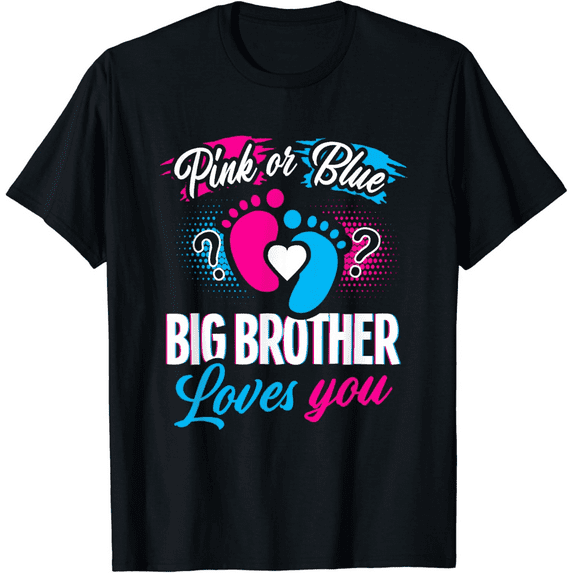 Big Brother T-Shirt Toddler Boys Cute Print Cotton Tees Little Kids Birthday Party Tops Summer Clothes
