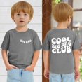 thumbnail image 1 of Big Brother T Shirt Toddler,Chenille Patch Letter Toddler Baby Boy Brother Shirt Big Bro Club Announcement Summer Short Sleeve Gift Tees Gray 3-4Y, 1 of 6
