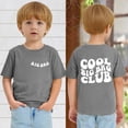 thumbnail image 1 of Big Brother T Shirt Toddler,Sibling Reveal Gift Tops Toddler Baby Boy Big Brother Chenille Patch Shirt Bro Club Summer Short Sleeve Tees Gray 9-10Y, 1 of 6