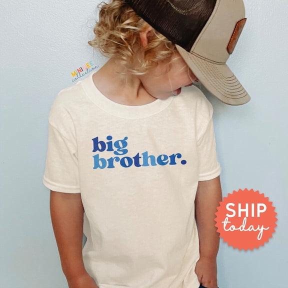 Big Brother Toddler Shirt, Boys Sibling Tee, Brother Shirts Pregnancy Announcement, Family Tee, New Brother Gift, (Bc-Fam84), New Born, Baby Shower Gift, New Parents Gift