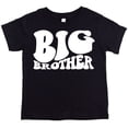 thumbnail image 1 of Big Brother Wavy Retro Matching Sibling Outfits Black Shirt 2T, 1 of 2