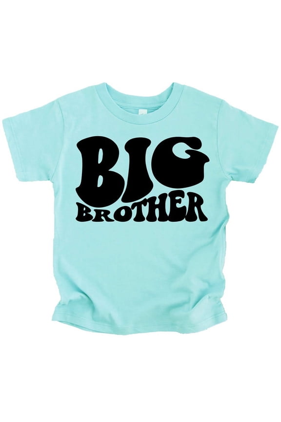 Big Brother Wavy Retro Matching Sibling Outfits Chill Shirt 18 Months