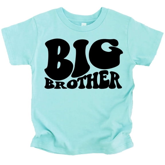 Big Brother Wavy Retro Matching Sibling Outfits Chill Shirt 4T