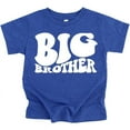 thumbnail image 1 of Big Brother Wavy Retro Matching Sibling Outfits Vintage Royal Shirt Youth Medium, 1 of 2