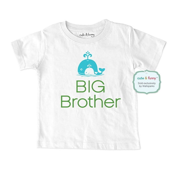 Big Brother Whales (design2) - wallsparks cute & funny Brand - Soft Infant & Toddler Shirt
