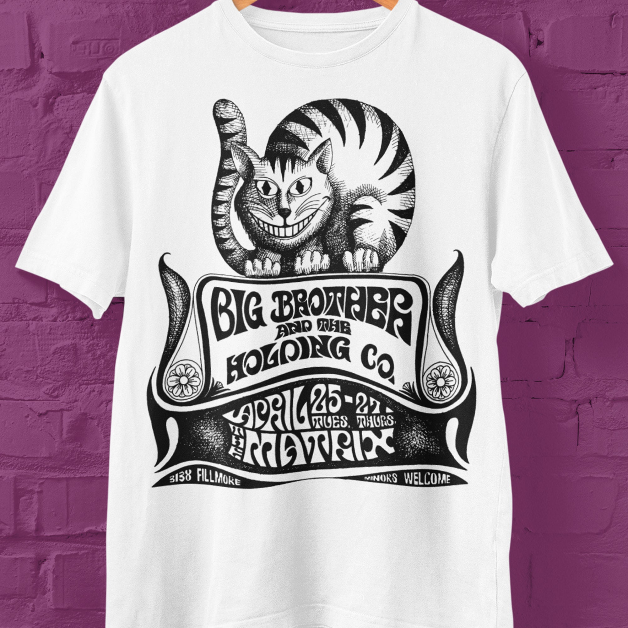 Big Brother and the Holding Company T Shirt, Janis Joplin T Shirt, Rock