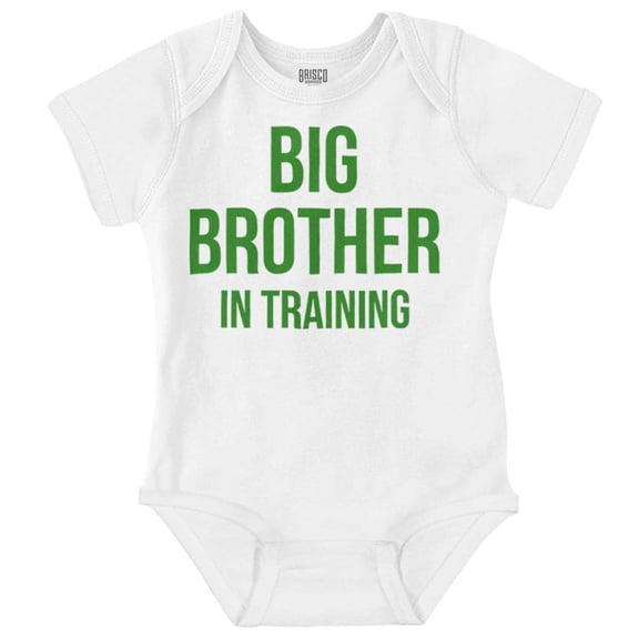 Big Brother in Training Announcement Bodysuit Jumper Boys Infant Baby Brisco Brands NB