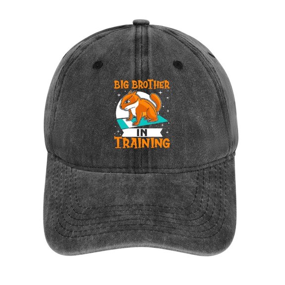 Big Brother in Training Charcoal Hat Adjustable Funny Fashion Unisex Baseball Cap for Men Women