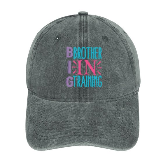 Big Brother in Training Gray Hat Adjustable Funny Fashion Unisex Baseball Cap for Men Women