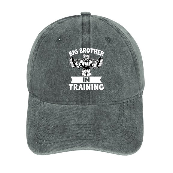 Big Brother in Training Gray Hat Adjustable Funny Fashion Unisex Baseball Cap for Men Women
