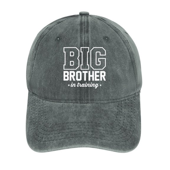 Big Brother in Training Gray Hat Adjustable Funny Fashion Unisex Baseball Cap for Men Women