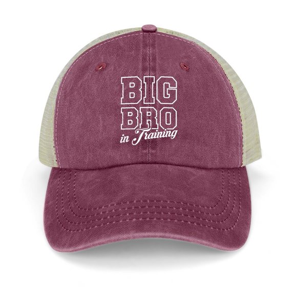 Big Brother in Training Wine Red Hat Adjustable Funny Fashion Unisex Baseball Cap for Men Women
